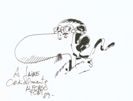 Alfonso Font Federico Mendelssohn Bartholdy sketch Comic Art